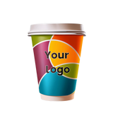 8OZ DOUBLE WALL CUSTOM COFFEE CUPS (BOX OF 500)