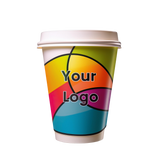 8OZ DOUBLE WALL CUSTOM COFFEE CUPS (BOX OF 500)