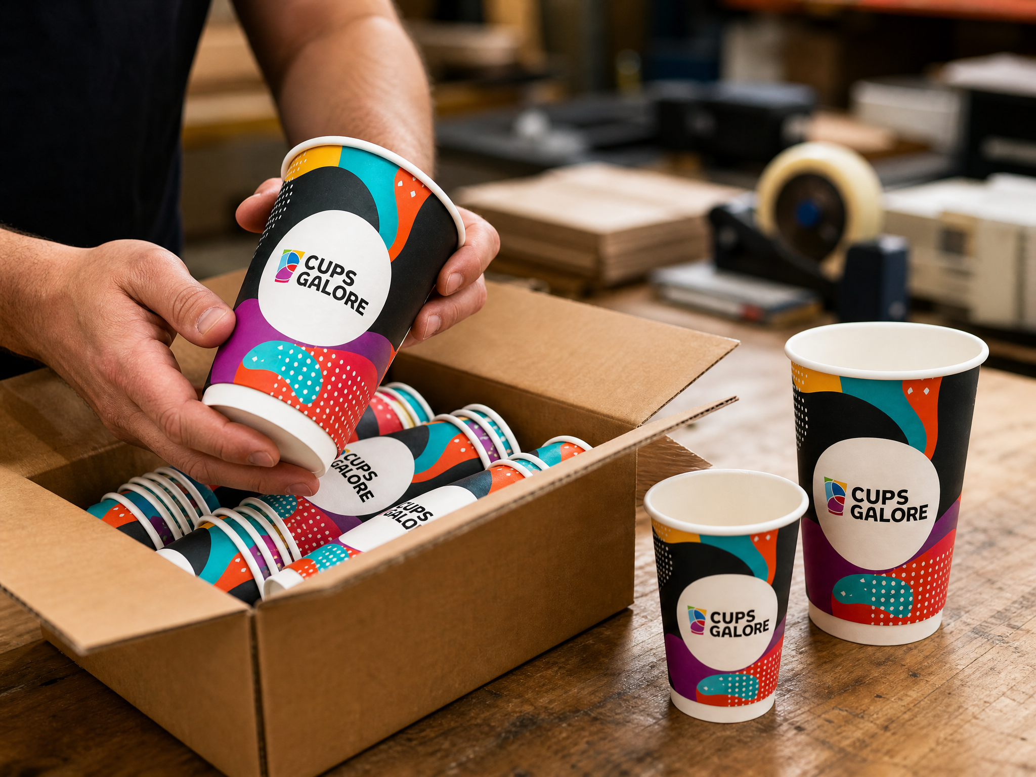 Custom cup delivery