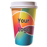 16OZ (473ML) SINGLE WALL CUSTOM COFFEE CUPS - BOX OF 1000