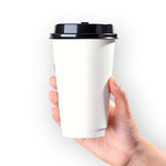 1 Plain White Single Wall Cups 12oz