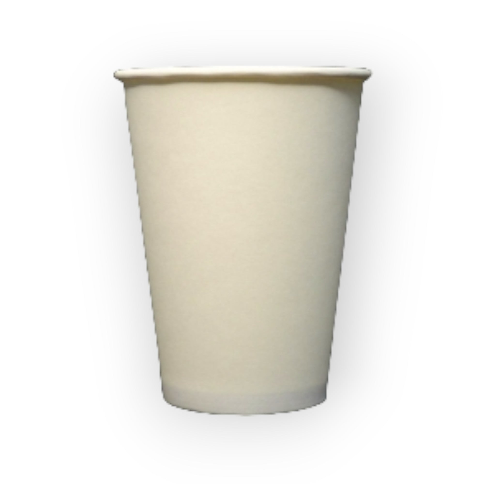  5 Plain White Single Wall Cups 12oz