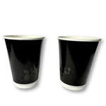  Black Double Wall Cups 12oz