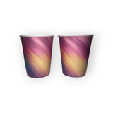 rainbow single wall custom cups 