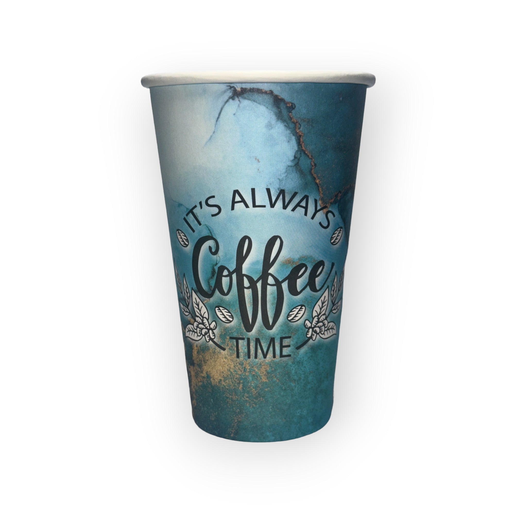 coffee times 16oz single wall custom coffee cups