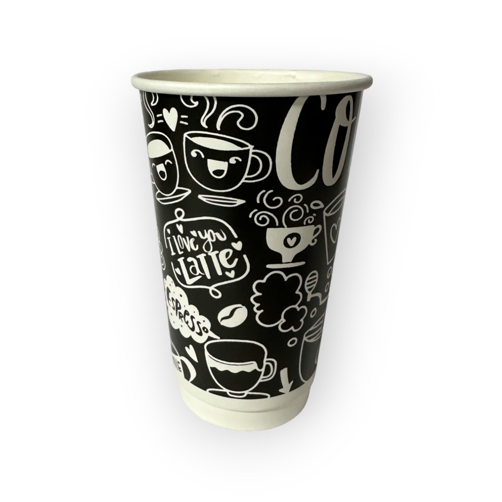 Black Board 16OZ (473ML) DOUBLE WALL CUSTOM COFFEE CUPS