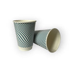 Blue Stripes 12OZ (355ML) DOUBLE WALL COFFEE CUPS 1