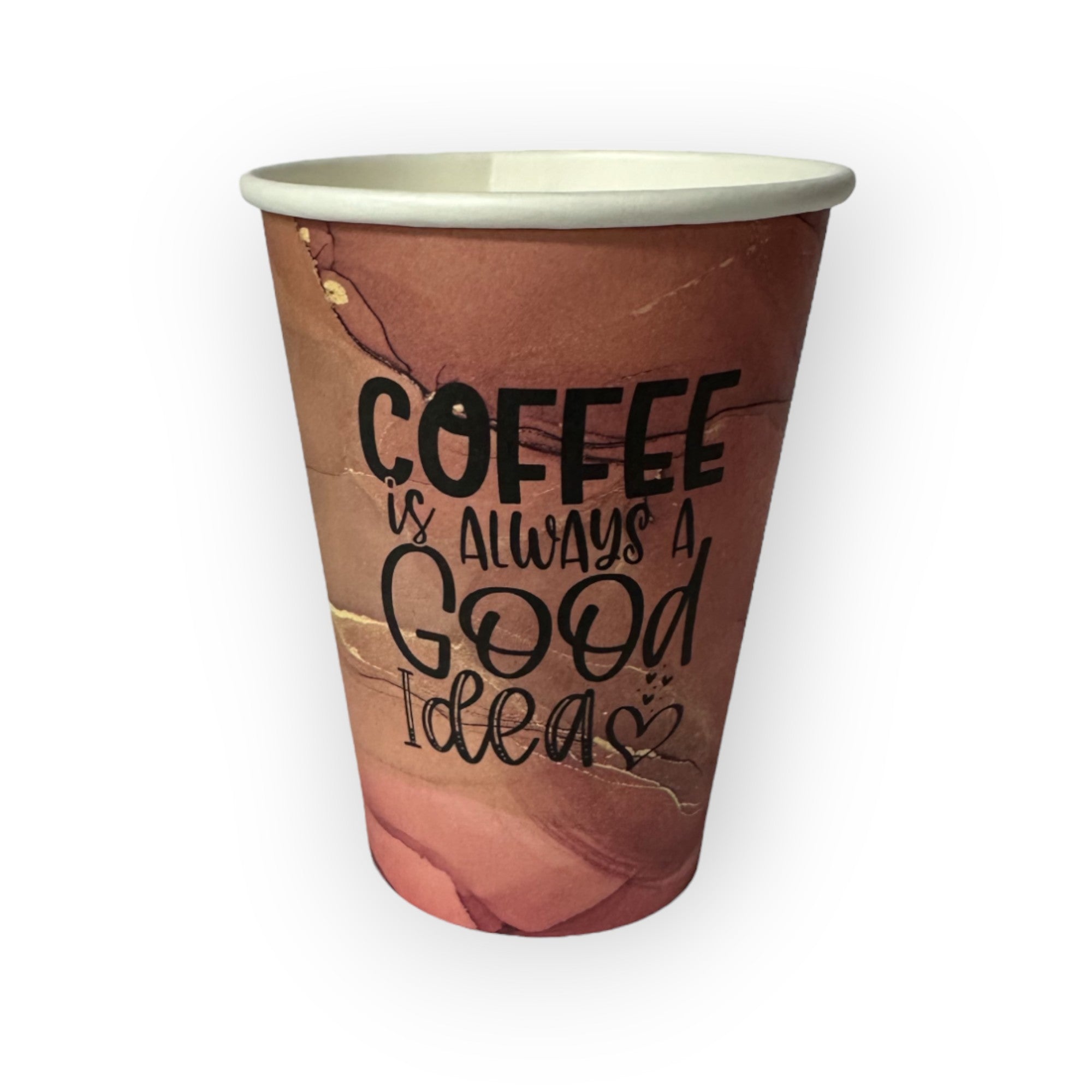 brown 12OZ (355ML) SINGLE WALL CUSTOM COFFEE CUPS