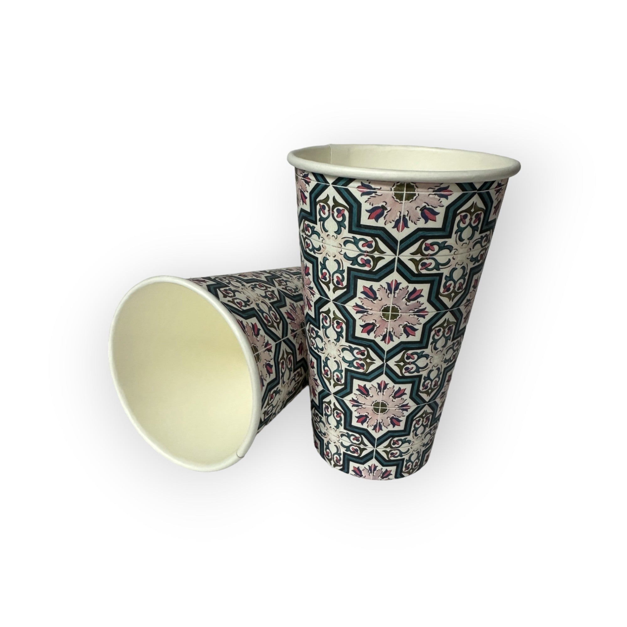 Mosaic 16OZ (473ML) SINGLE WALL CUSTOM COFFEE CUPS 1