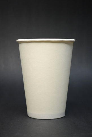 12oz Plain White Single Wall Cups carton of 1000 cups